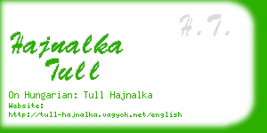 hajnalka tull business card